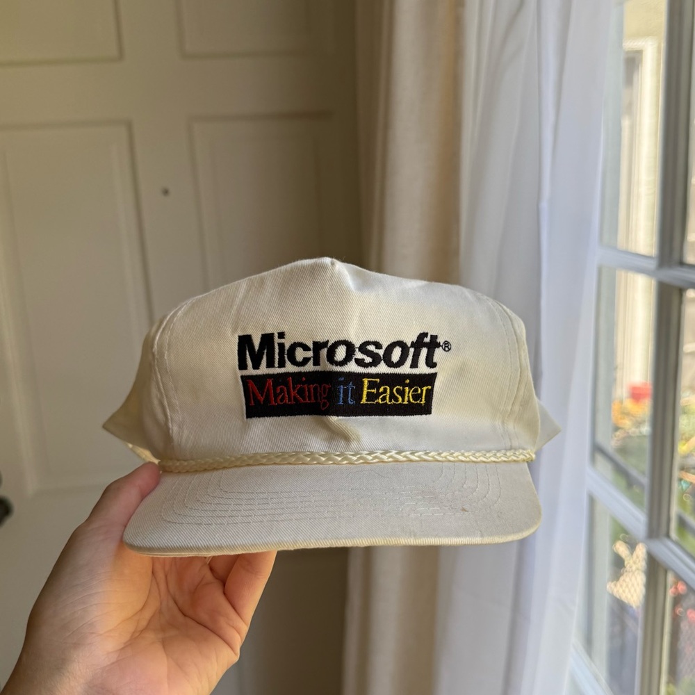 VINTAGE 90s MICROSOFT hat
